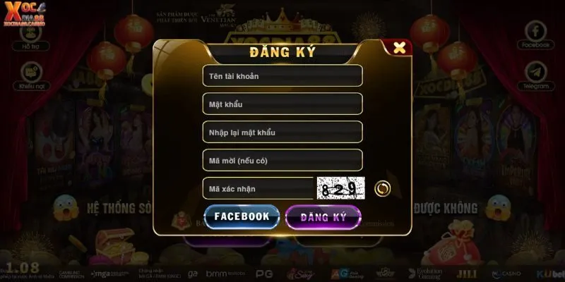 Hướng dẫn đăng ký và đăng nhập tại cổng game XOCDIA88